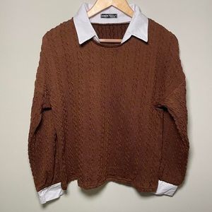 SHEIN brown sweater